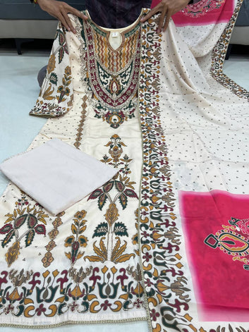 Premium Russian Silk 3-Piece Kurti Set | Sizes M-XXL SA925-1251