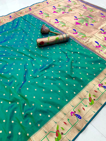 Pure Kanchivaram Paithani Silk Saree SA1025-1310