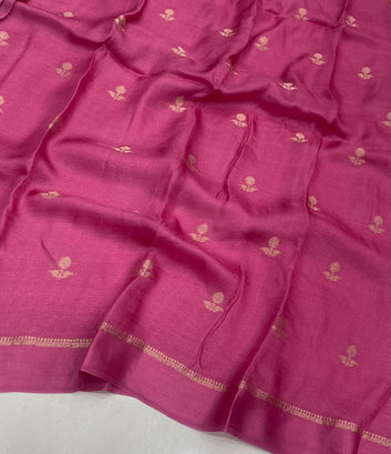 Pure Soft Viscose Silk Saree with Satin Border SA1025-1347