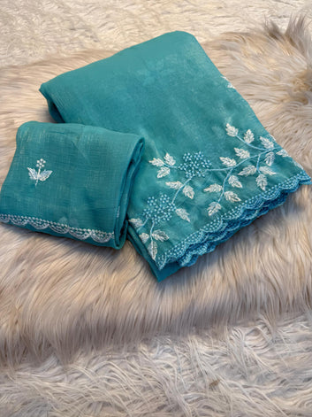 Shimmer Crush – Partywear Shimmer Georgette Saree SA1025-1338