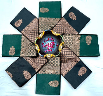 Elegance is effortless with this Soft Lichi Silk Saree SA925-1100