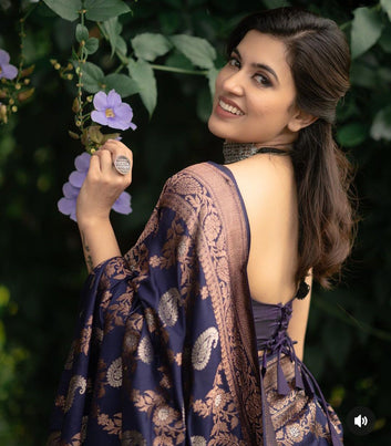 Jacquard Work Soft Lichi Silk Saree | Beautiful Rich Pallu Design SA925-1106