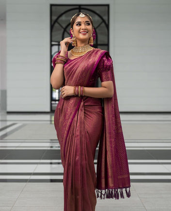 Stunning Statement: Modern Butterfly Jacquard Saree - Perfect for Any Occasion SA925-1096