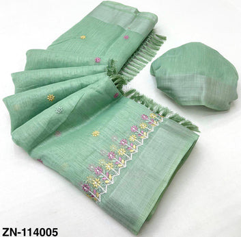 Celebrate Onam in Style – Traditional Cotton Saree with Embroidered SA825-930