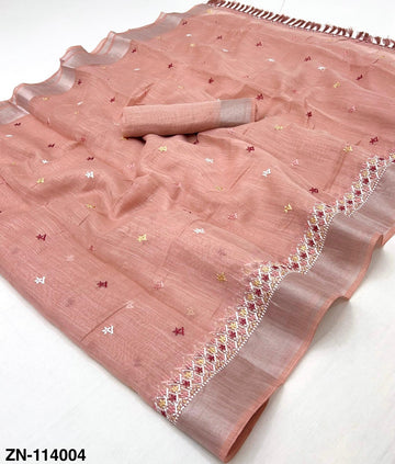 Celebrate Onam in Style – Traditional Cotton Saree with Embroidered SA825-929