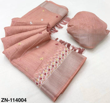 Celebrate Onam in Style – Traditional Cotton Saree with Embroidered SA825-929