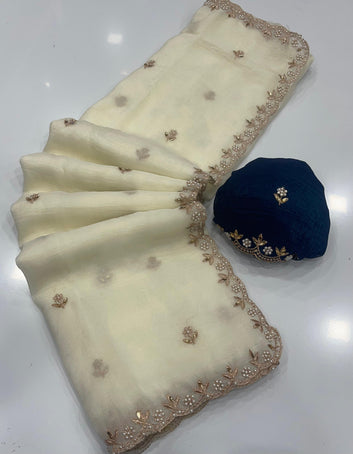 Onam Special Pure viscose Mysore crepe silk with jacquard butti SA825-963