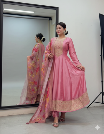 Priya Festival Special Anarkali Kurti Set SA925-1253