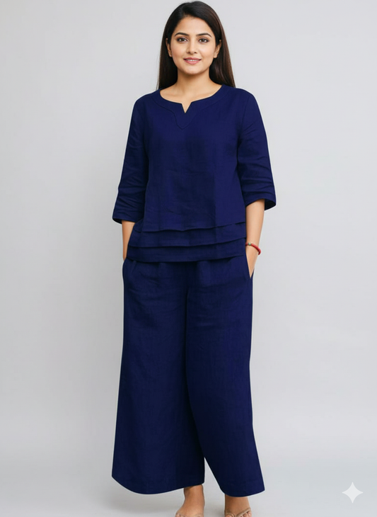 Stylish Flex Cotton Pant Co-Ord Set SA925-1259