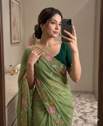 Most Viral Saree  | Star Georgette Saree  SA326-1927