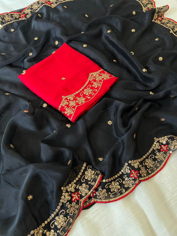 Rangoli Silk Saree with Fancy Embroidery SA826-2134
