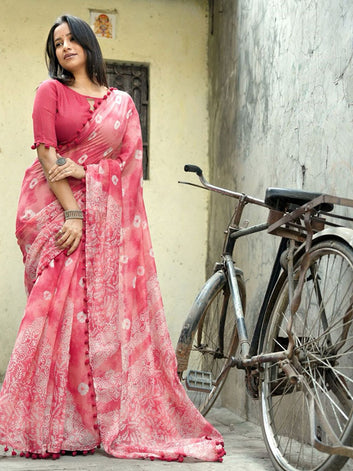 Chic Ikkat Mul Mul Cotton Saree  ! SA425-501