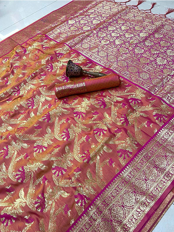 Pure Soft Banarasi Silk Saree Timeless Grace with Royal Zari Weave