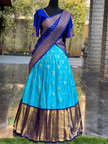 Designer Half and Half Saree(unstich) SA125-247