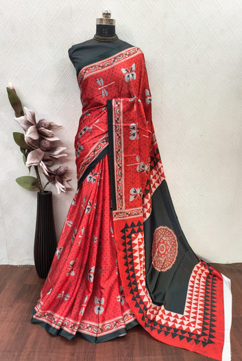 🔥Selling Fast! Affordable Modal Silk Saree SA326-1854