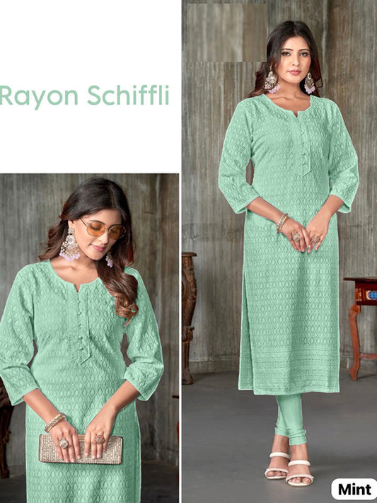 Heavy Rayon Schiffli work SA225-305