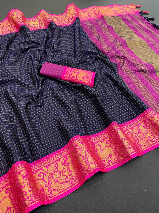 Elegant Cotton Silk Saree with Rich Zari Border  ! SA525-545