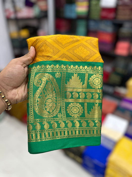 Elegant Cotton Silk Saree with Rich Zari Border  ! SA525-541