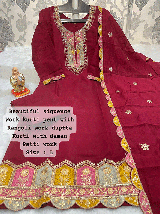 Wedding Season Edit – Handworked Kurti Set || SA325-513