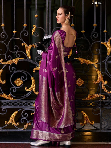 Wedding Season Pure Satin Silk Sari SA225-324