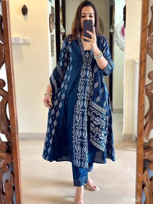 Blue Anarkali Suit Set SA125-109