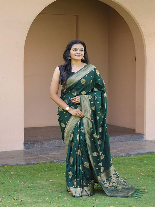 All-Over Jacquard Lichi Silk Saree SA625-840