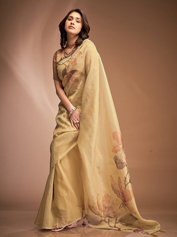 Crushed Tissue zari based Sari SA225-314