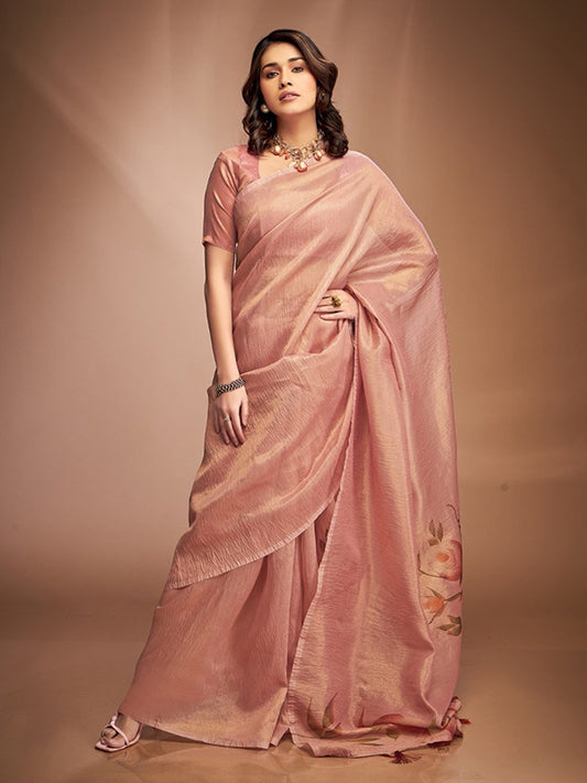 Crushed Tissue zari based Sari SA225-317