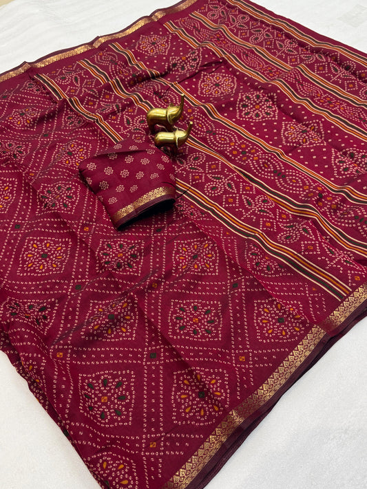 Celebration Ready: Traditional Mangalagiri Silk Saree SA1025-1273