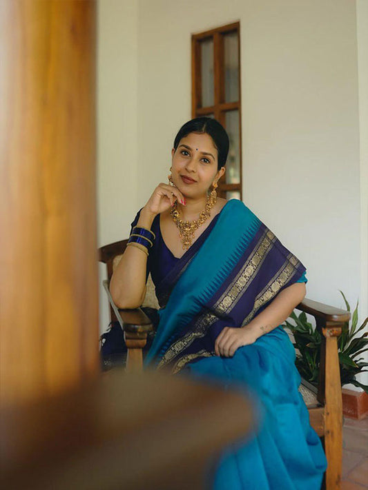 Grace in Every Drape – Premium Lichi Silk Saree SA625-846