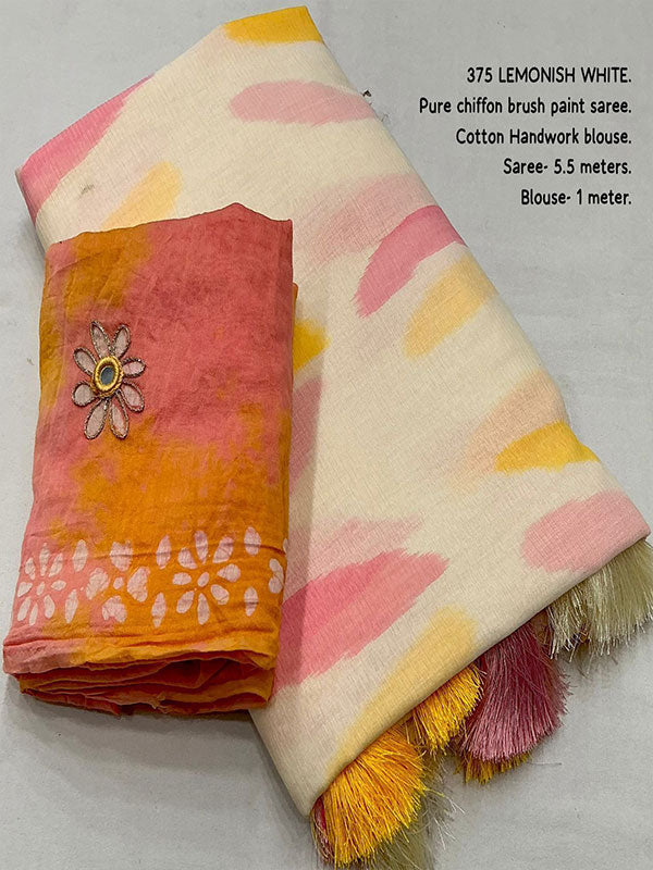 Pure Chiffon Saree! SA525-534