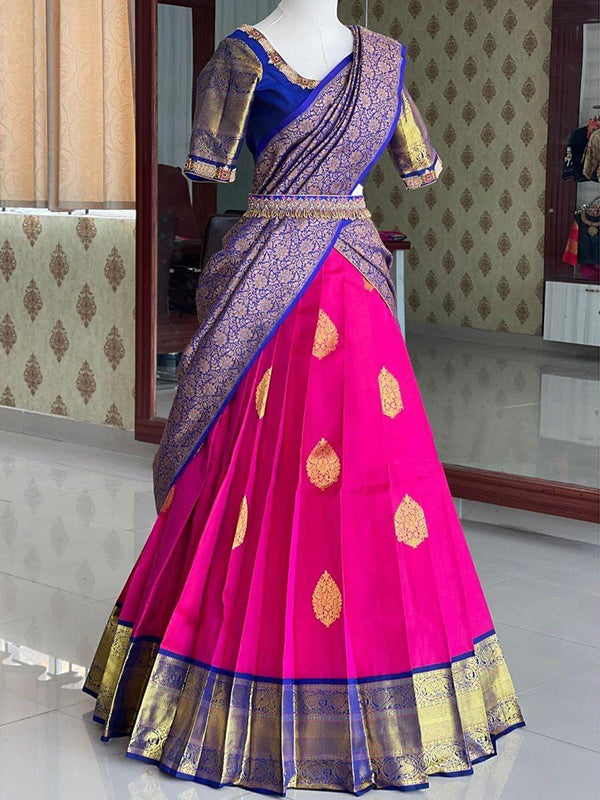 Designer Half and Half Saree(unstich) SA125-231