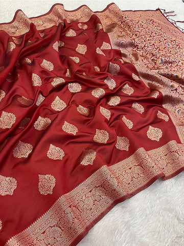 Tissue Soft Banarasi Silk weaving Saree  SA125-292