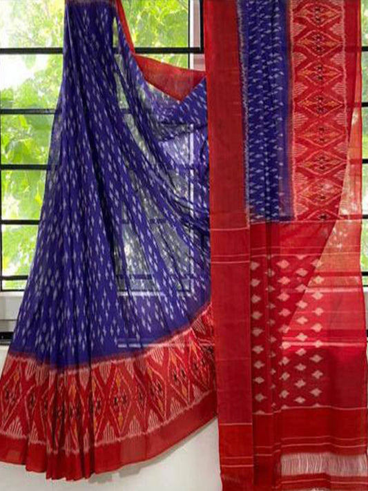 Ikkat Style Linen Digital Printed Saree SA125-168