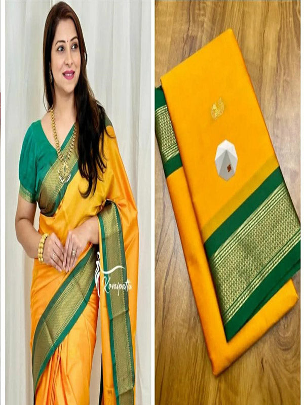 Cotton Silk Sari with weaving Zari SA125-287
