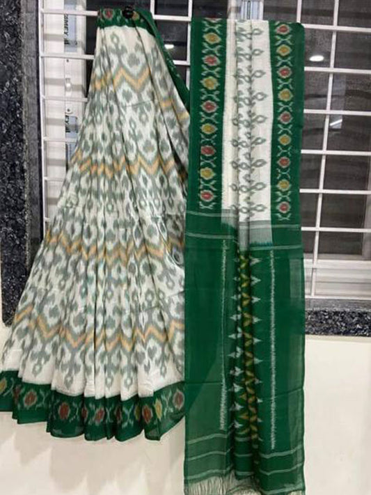 Ikkat Style Linen Digital Printed Saree SA125-170