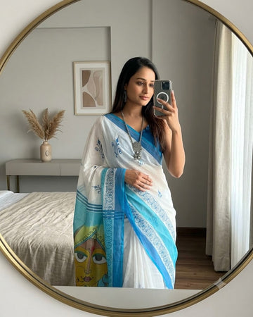 Durga Puja Special Linen Saree SA826-2179
