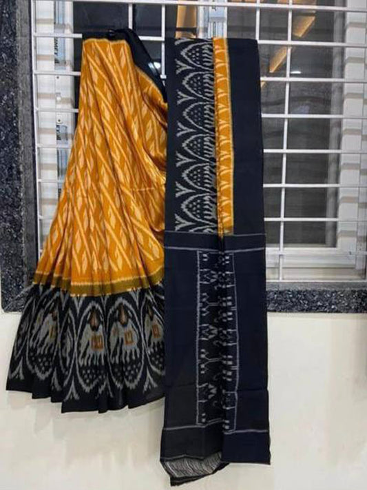 Ikkat Style Linen Digital Printed Saree SA125-171