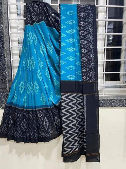Ikkat Style Linen Digital Printed Saree SA125-173
