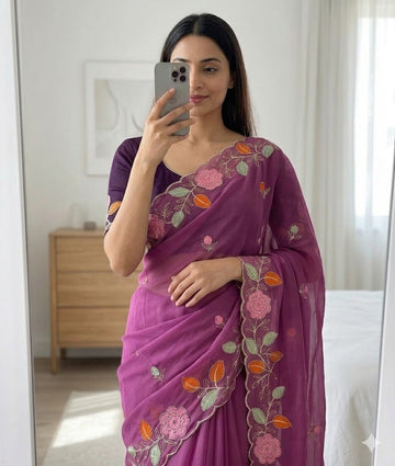 Most Viral Saree  | Star Georgette Saree  SA326-1924