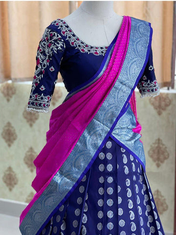 Designer Half and Half Saree(unstich) SA125-235