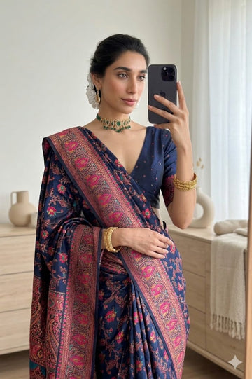 Wedding Special Saree  | Extra Soft Pashmina Silk Saree  SA326-1957
