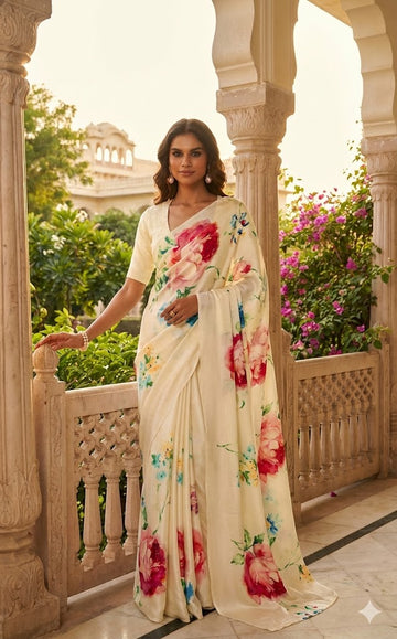 🔥Selling Fast! Affordable Modal Silk Saree SA126-1844