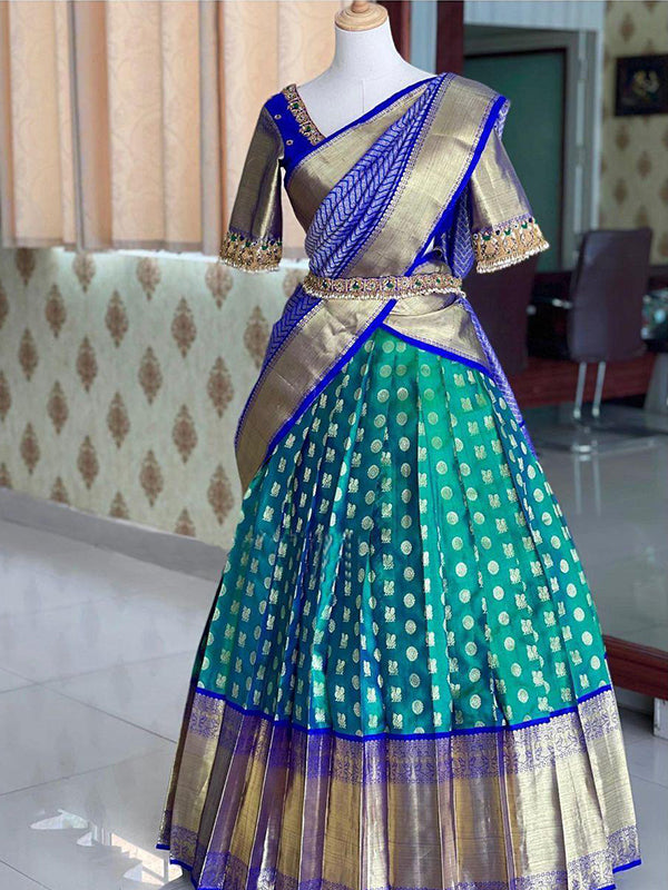 Designer Half and Half Saree(unstich) SA125-237