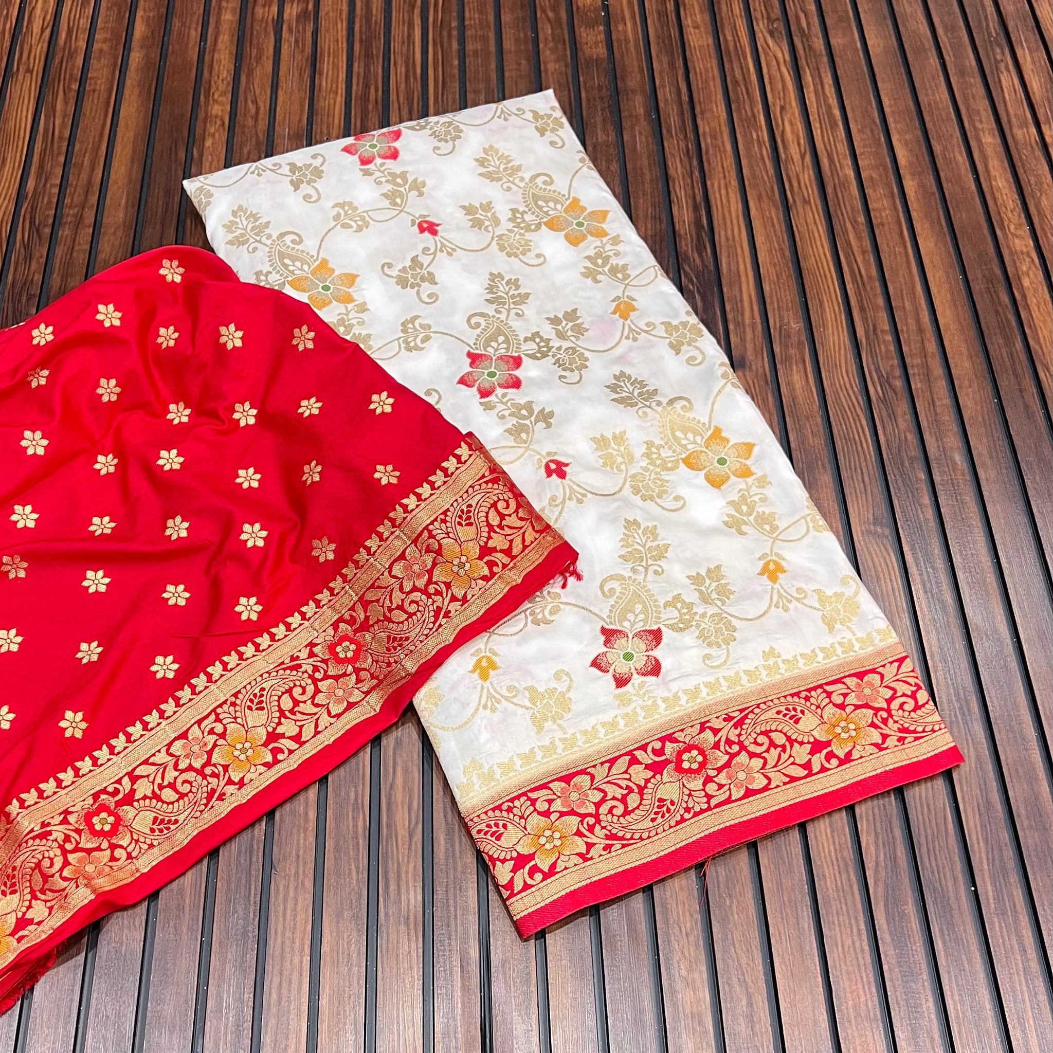 Divine Durga Puja Drape – Silk Elegance SA825-950