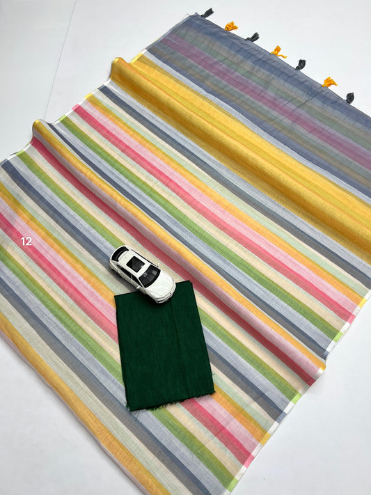 Linen Digital Printed Saree SA825-1344