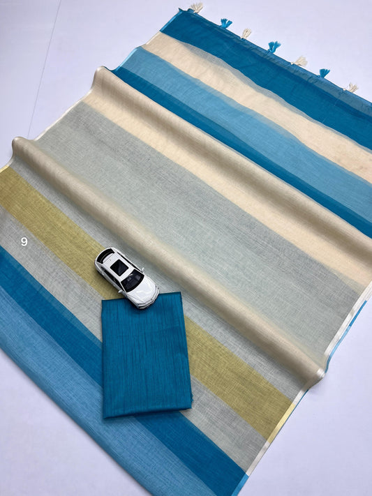 Linen Digital Printed Saree SA825-1346