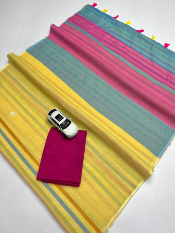 Linen Digital Printed Saree SA825-1347