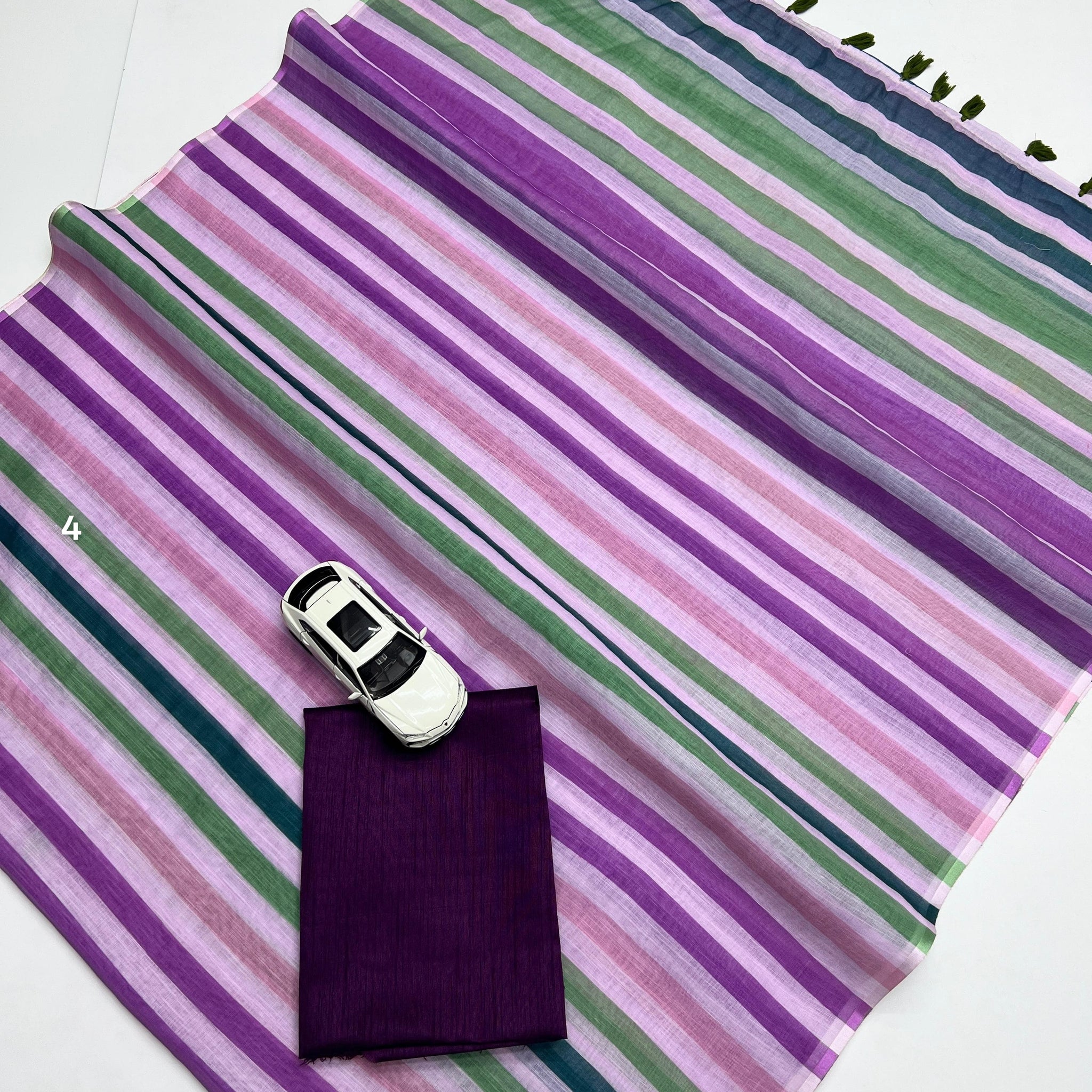 Linen Digital Printed Saree SA825-1356