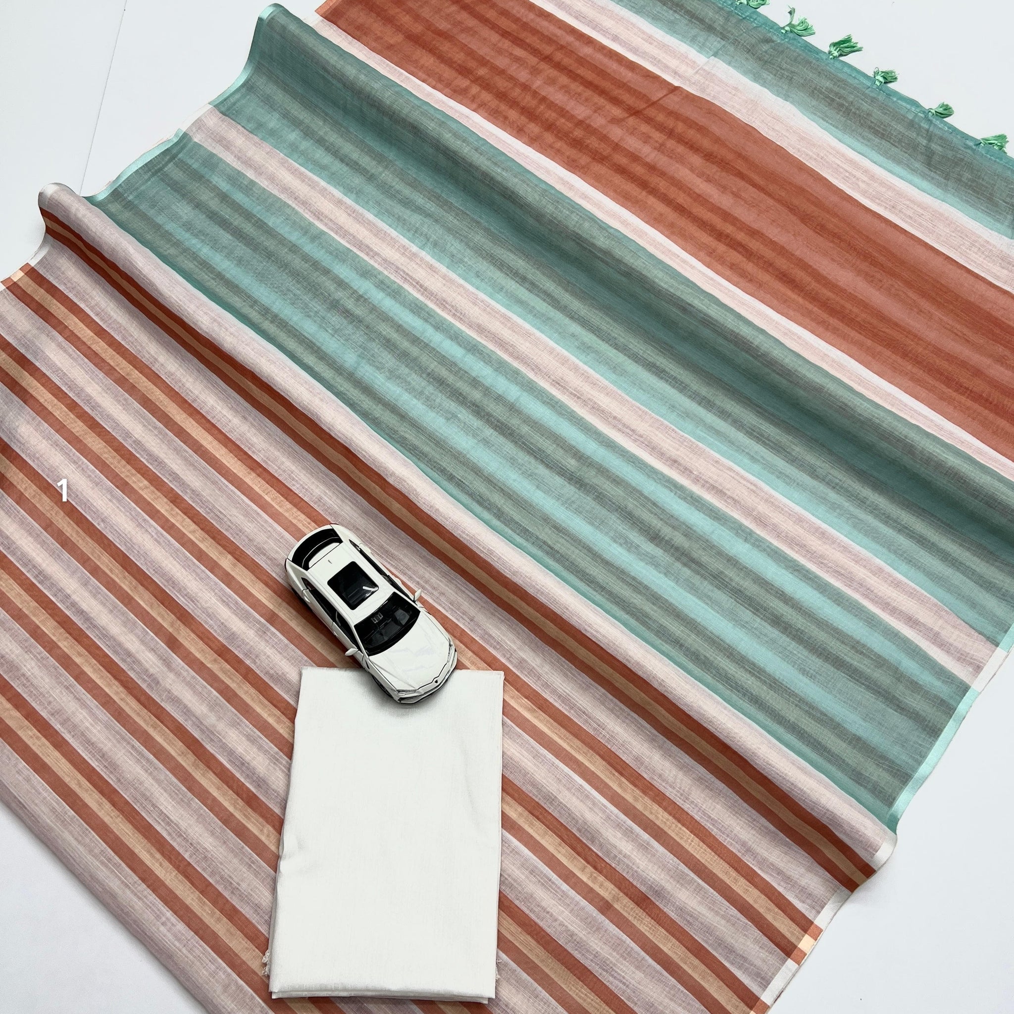 Linen Digital Printed Saree SA825-1357